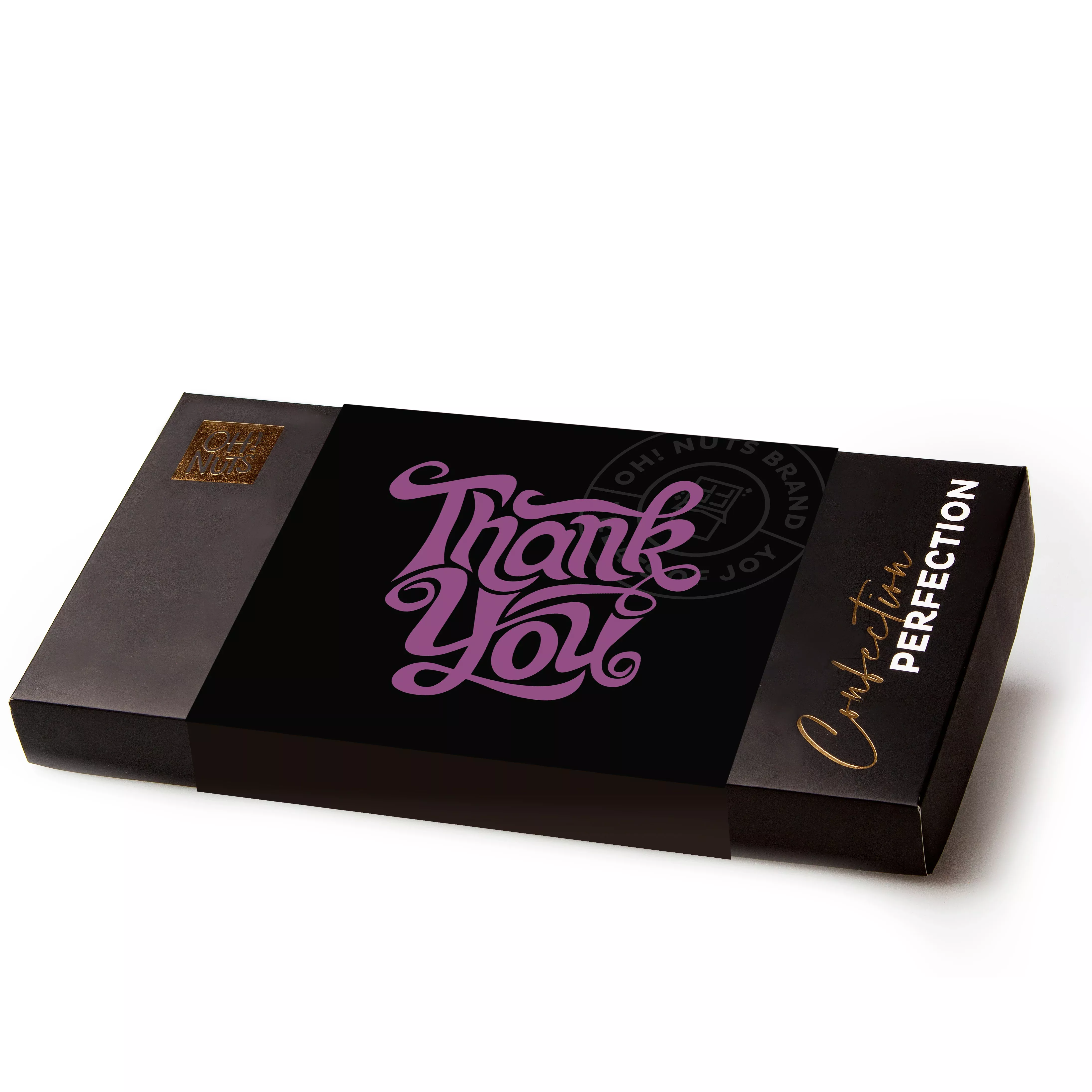 "Thank you" Non-Dairy Chocolate Truffle Gift Box - 18Pc.