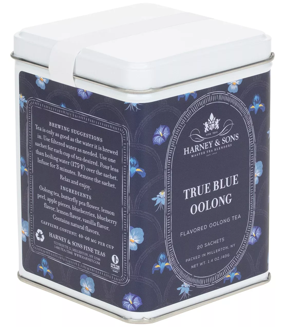 True Blue Oolong, Tin of 20 Sachets