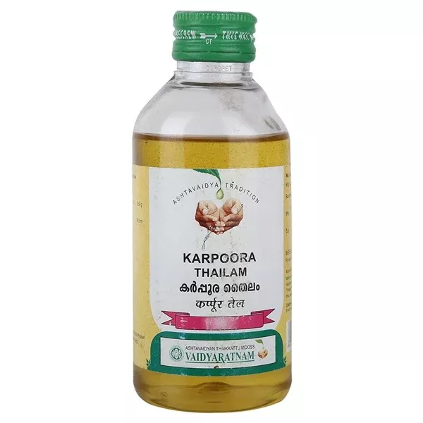 Vaidyaratnam Karpoora Thailam - 200 ml