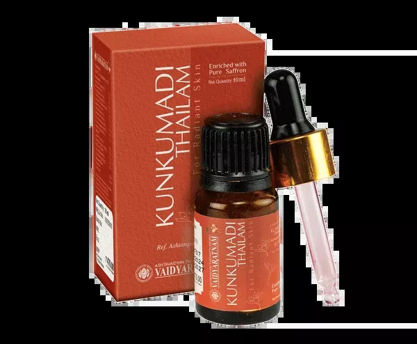 Vaidyaratnam Kunkumadi Tailam - 10 ml
