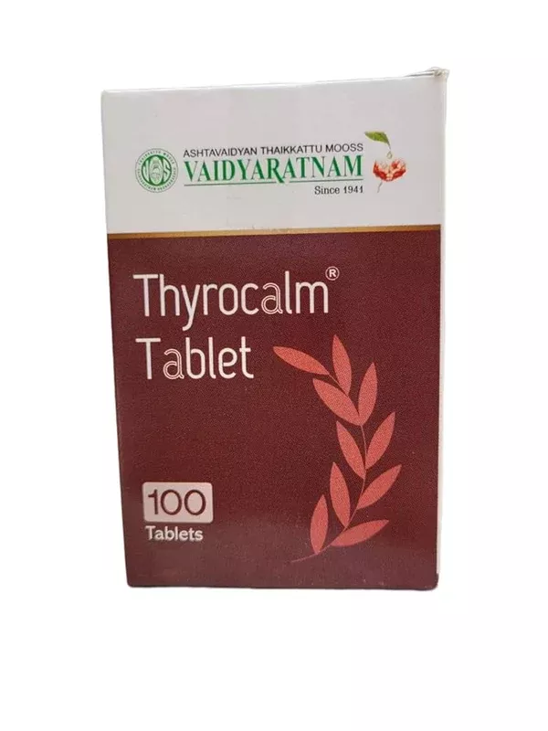 Vaidyaratnam Thyrocalm Tablet - 100 tab
