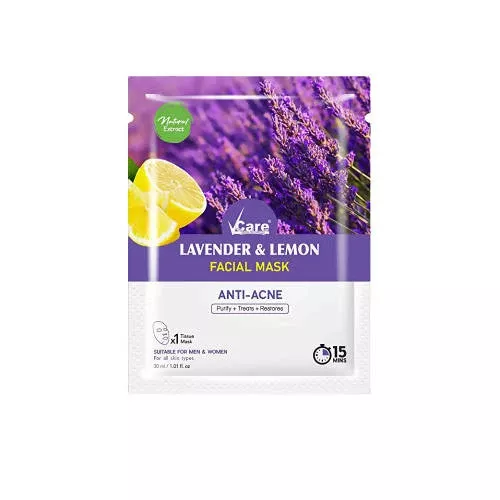 VCare Lavender & Lemon Facial Mask - 30 ml