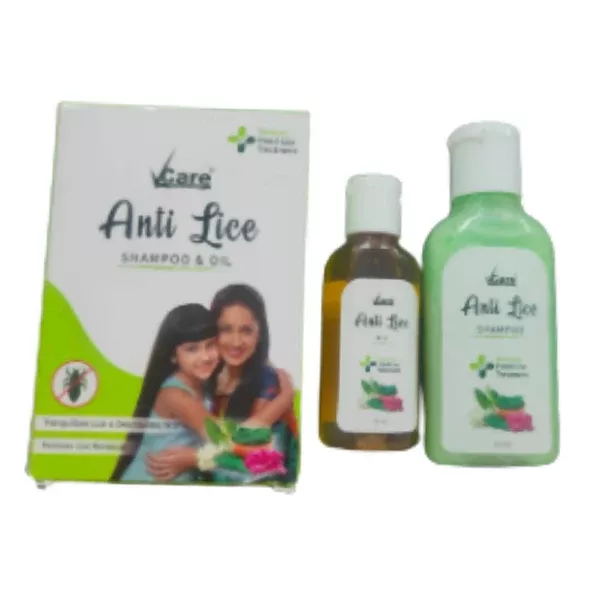 VCare Lice and Nits Shampoo & Oil - Combo Pack