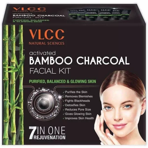 VLCC Activated Bamboo Charcoal Facial Kit - Kit 60 gm