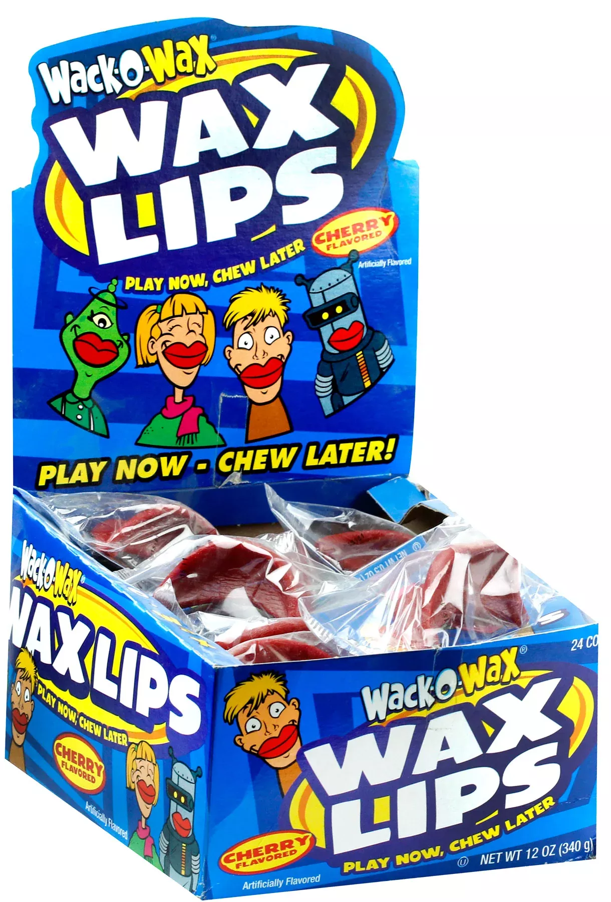 Wack-O-Wax Lips Candy - 24CT Box