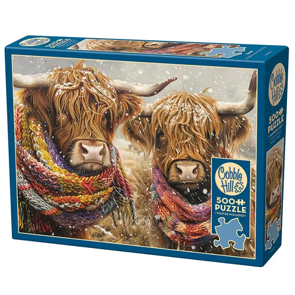 Winter Highland Cow Puzzle 500 pieces