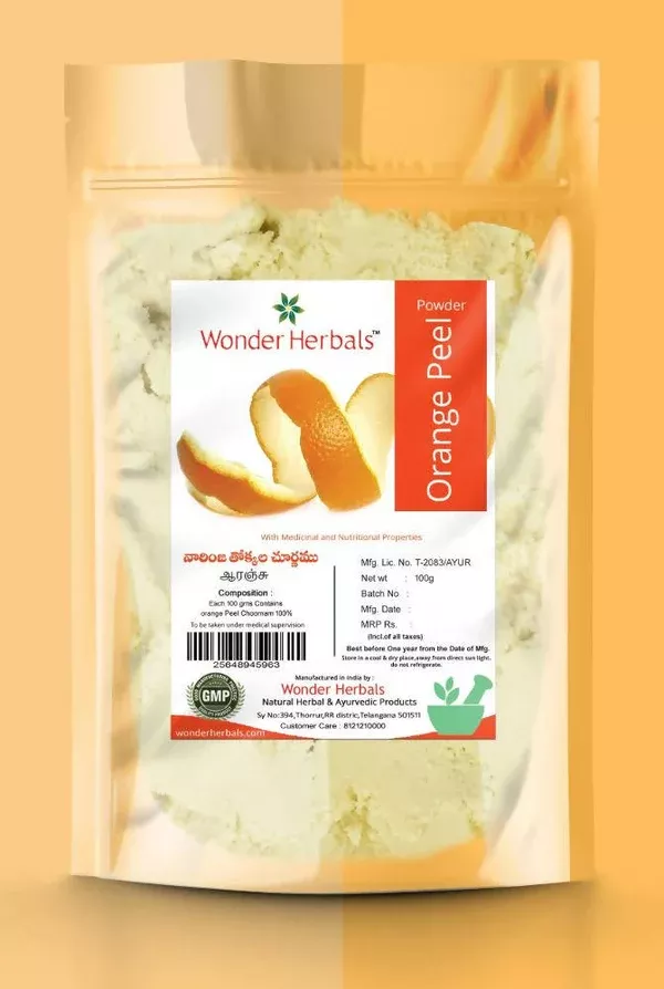 Wonder Herbals Orange Peel Face Pack - 100 gm