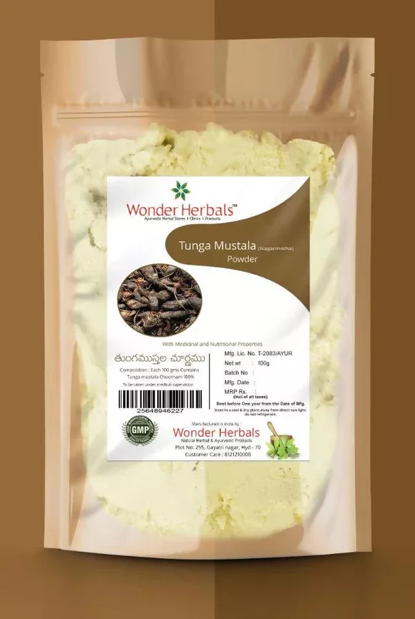 Wonder Herbals Tunga Mustala Powder - 100 gm
