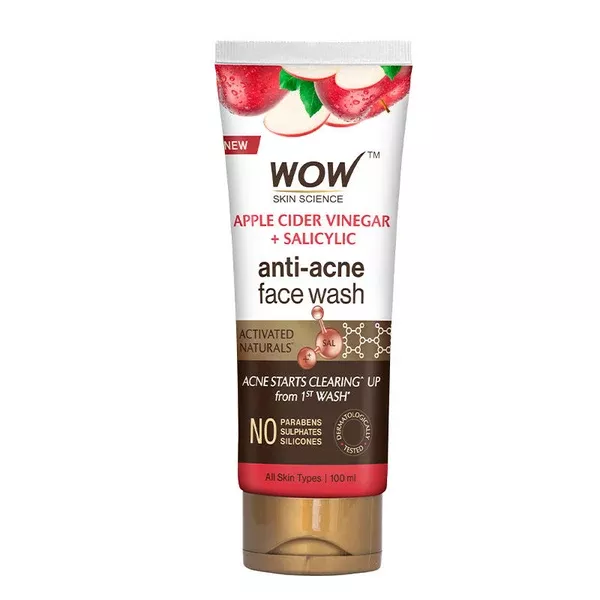 Wow Skin Science Apple Cider Vinegar Face Wash - 100 ml - Pack of 1