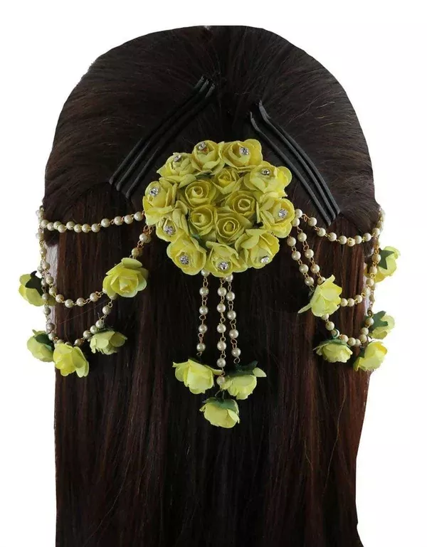 Yellow Flower Hair Accessories