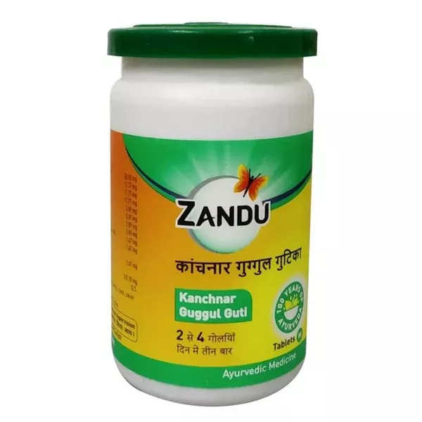 Zandu Kanchnar Guggul Gutika - Pack of 2 - 80 tabs
