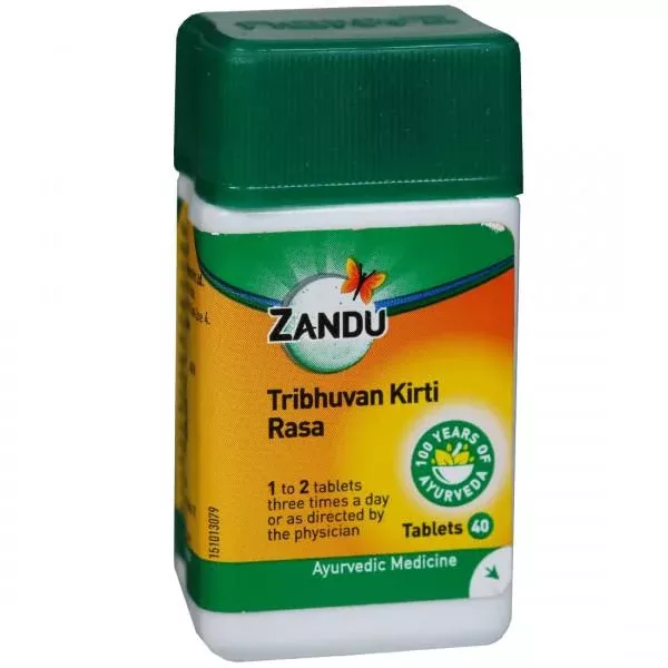 Zandu Tribhuvan Kirti Rasa - 40 tabs