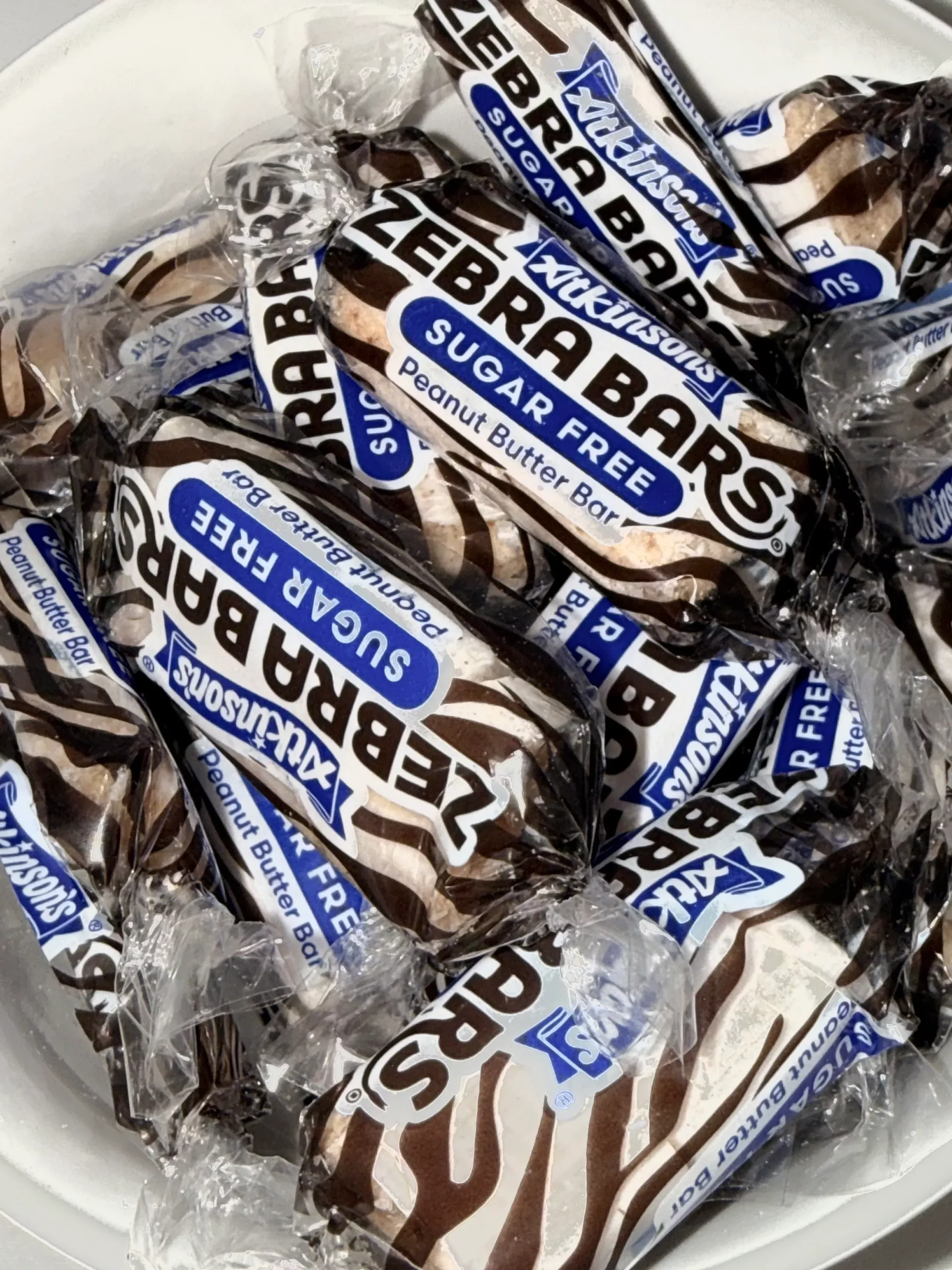 Zebra Sugar-Free Peanut Butter Candy Bars